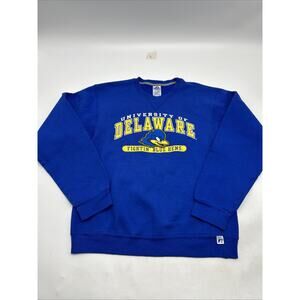 VINTAGE Delaware Fightin' Blue Hens Crewneck Sweatshirt NCAA Men’s Size M BLUE